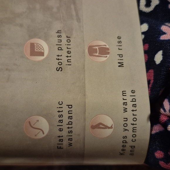 Serra Ladies Fleece Lined Patterned Leggings - Picture 5 of 9